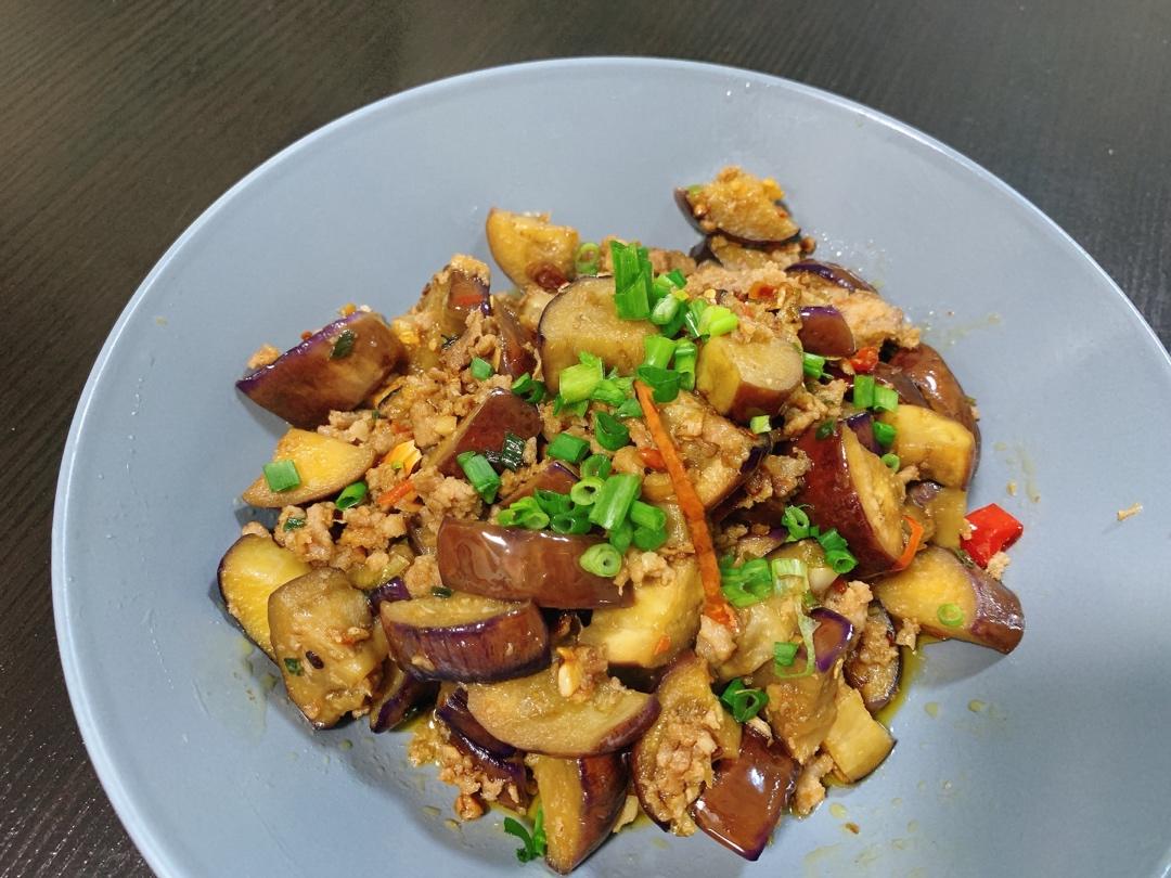 红烧肉沫茄子