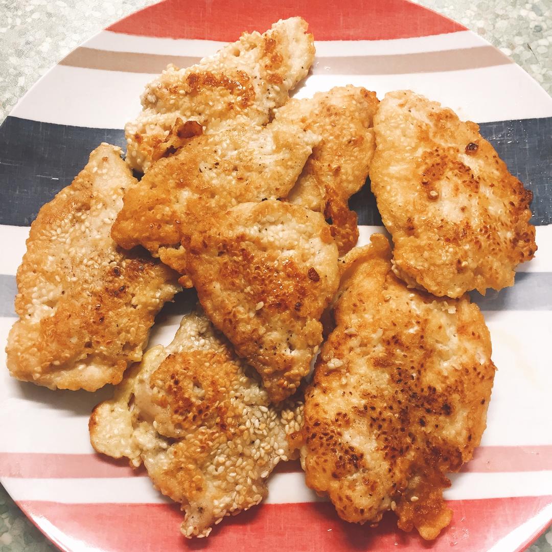 芝麻煎鸡胸