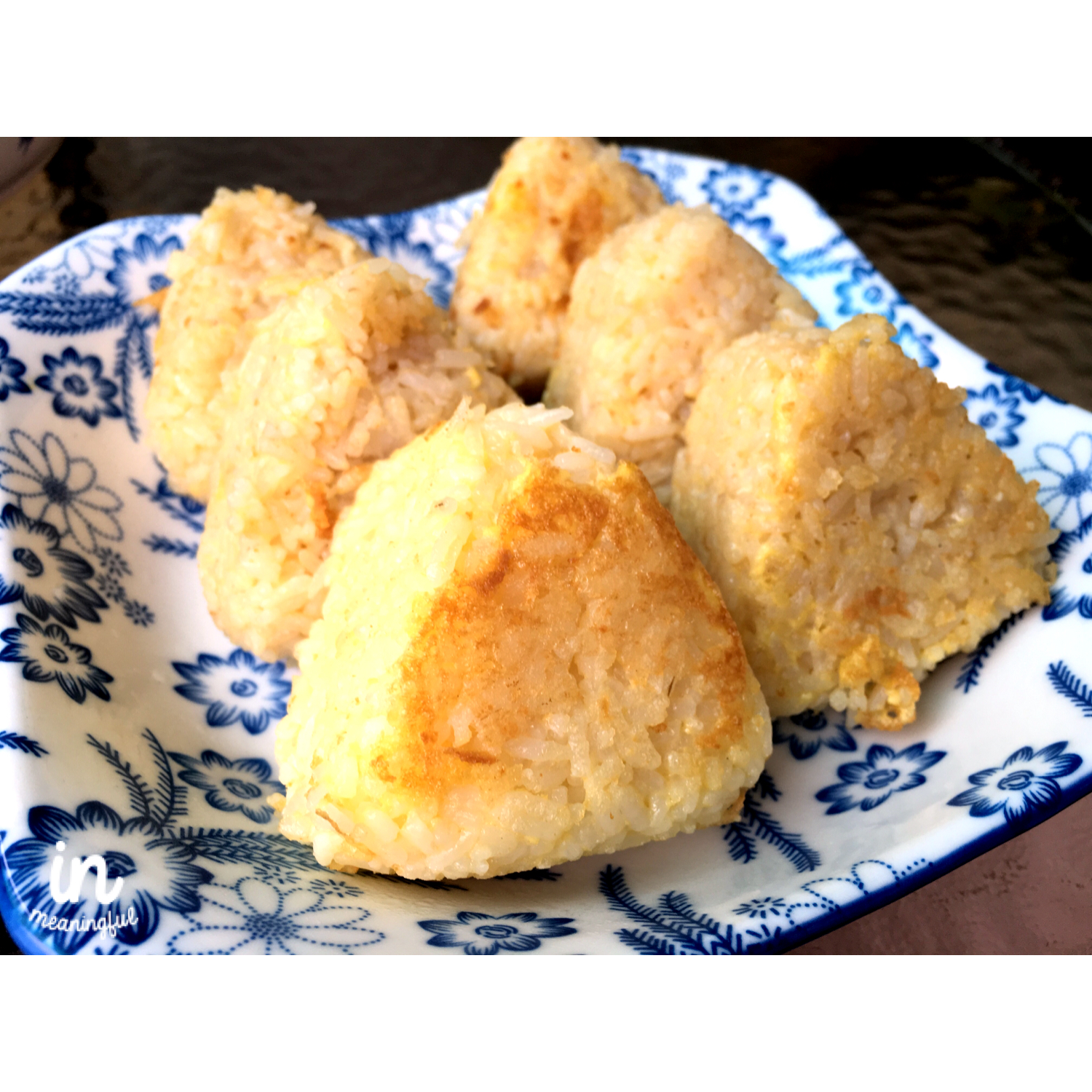 芝士蛋煎饭团