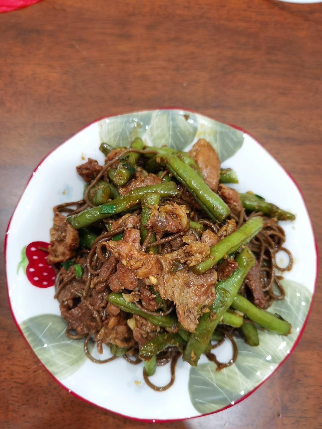 地道老北京扁豆焖面 豆角焖面 太好吃小心吃撑哦