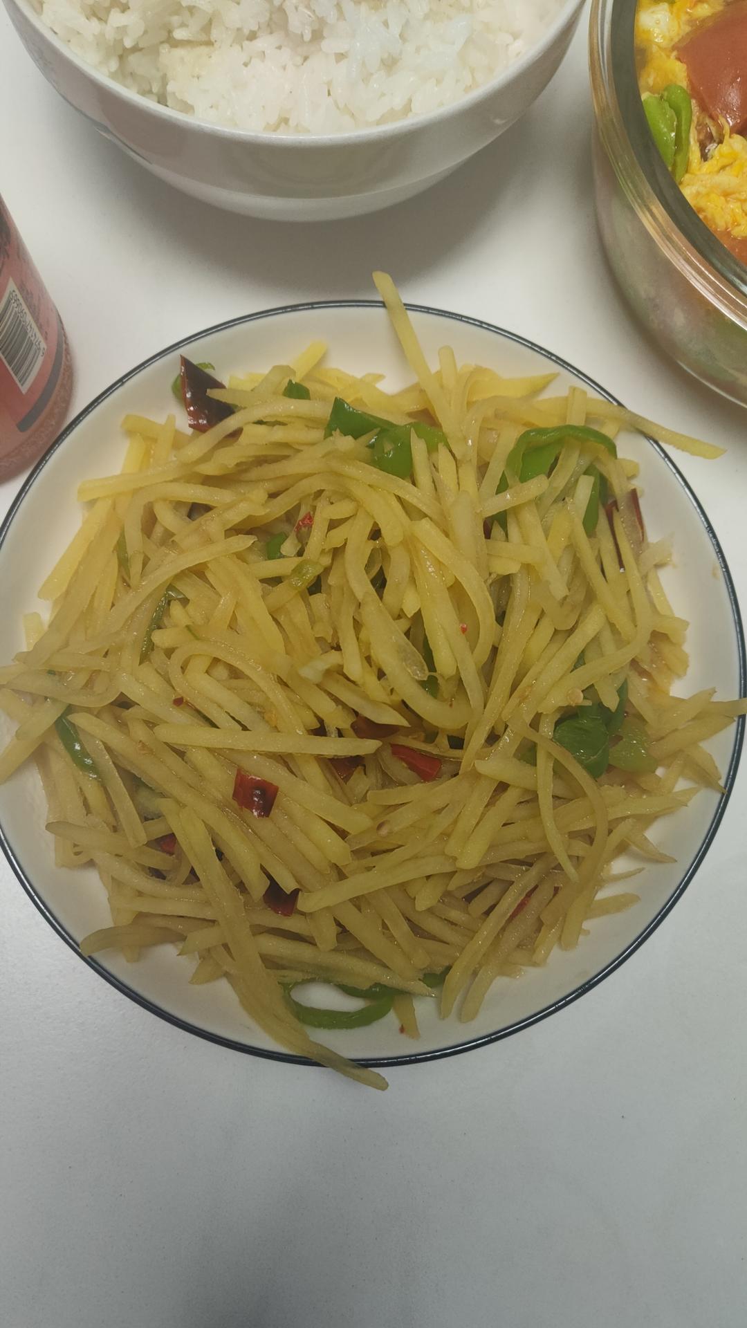 酸辣土豆丝的家常做法 超级下饭