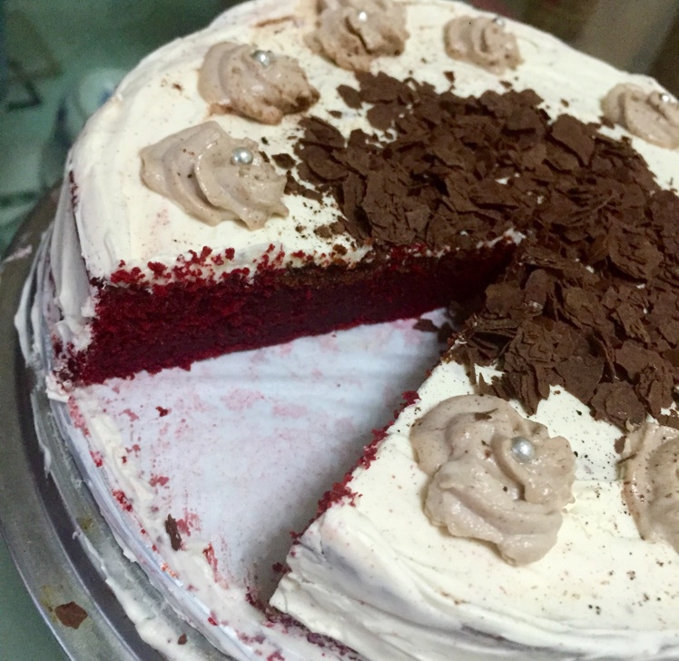 red velvet cheesecake cake 红丝绒芝士蛋糕