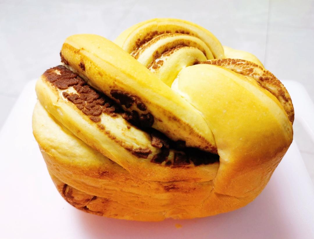 用面包机做大理石豆沙吐司