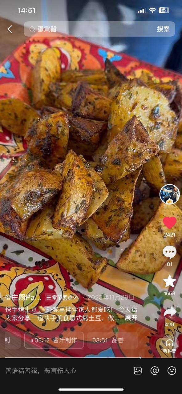 PAOLO空气炸锅土豆