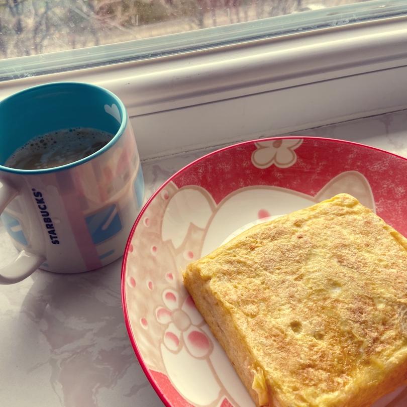 5分钟快手早餐❗️香蕉酸奶吐司❗️好吃不胖❗️