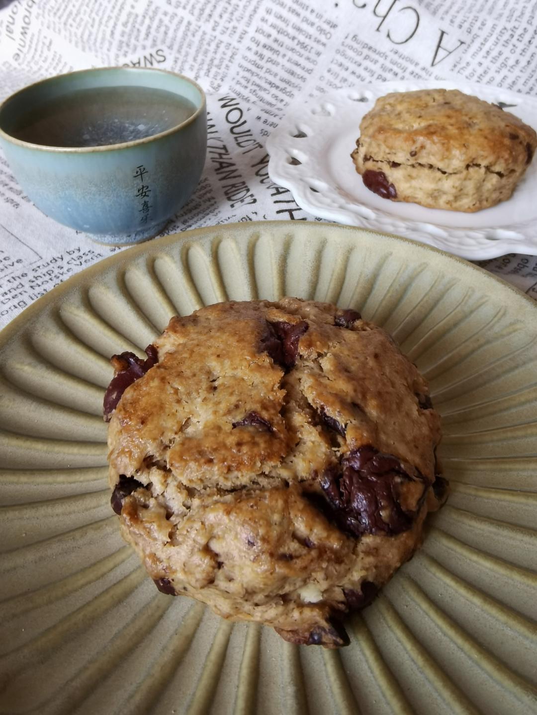 『浓郁摩卡风味』10分钟咖啡巧克力奶油司康松饼