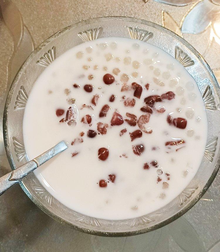 红豆椰汁西米露