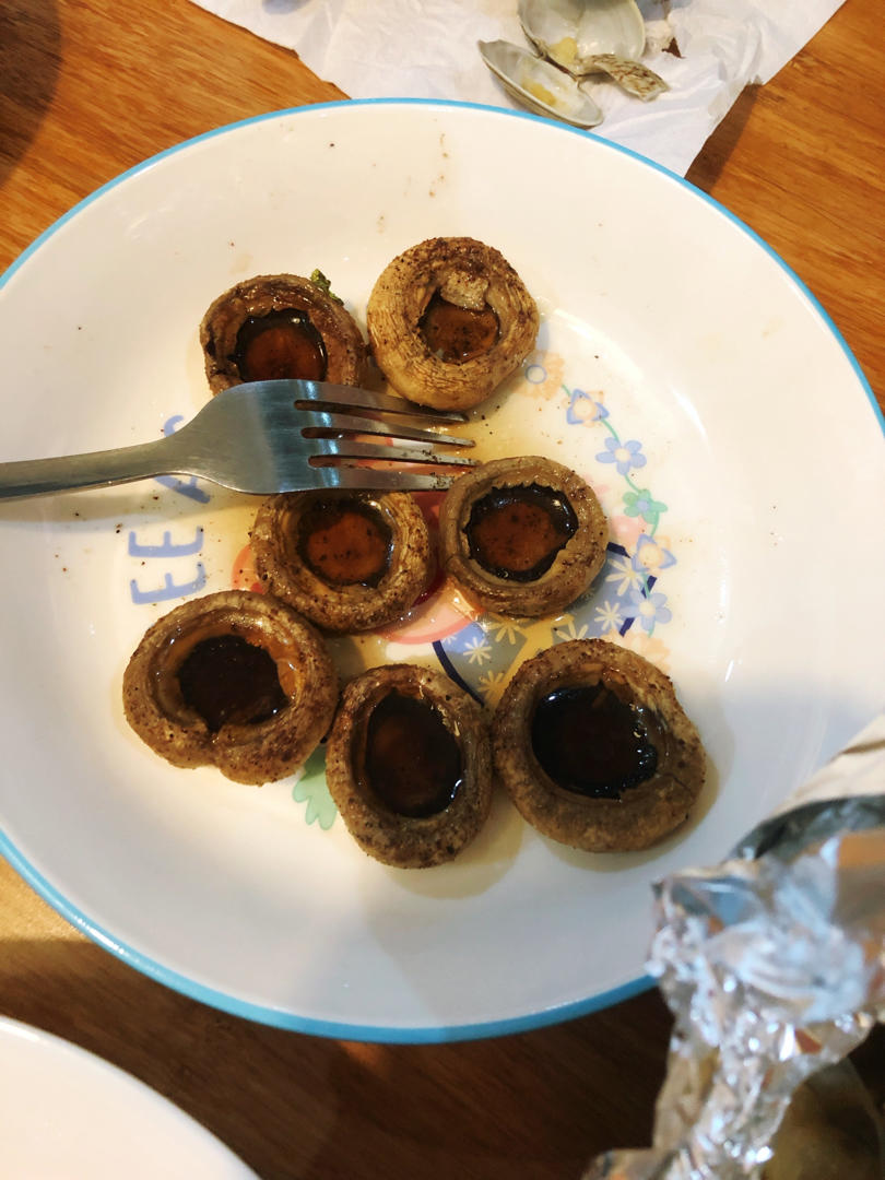 巨简单巨好吃芝士烤蘑菇（空气炸锅版）