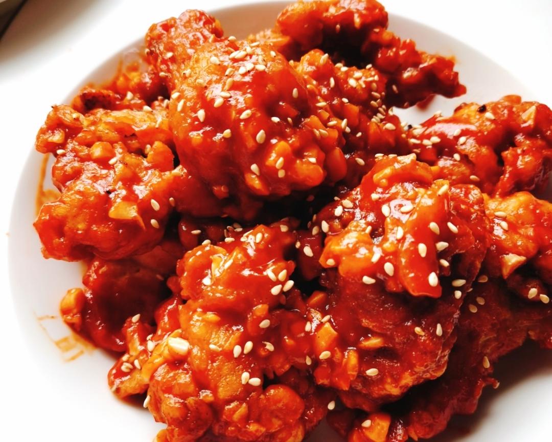 韩式炸鸡 甜辣酥脆 鲜嫩多汁 吹爆！的做法