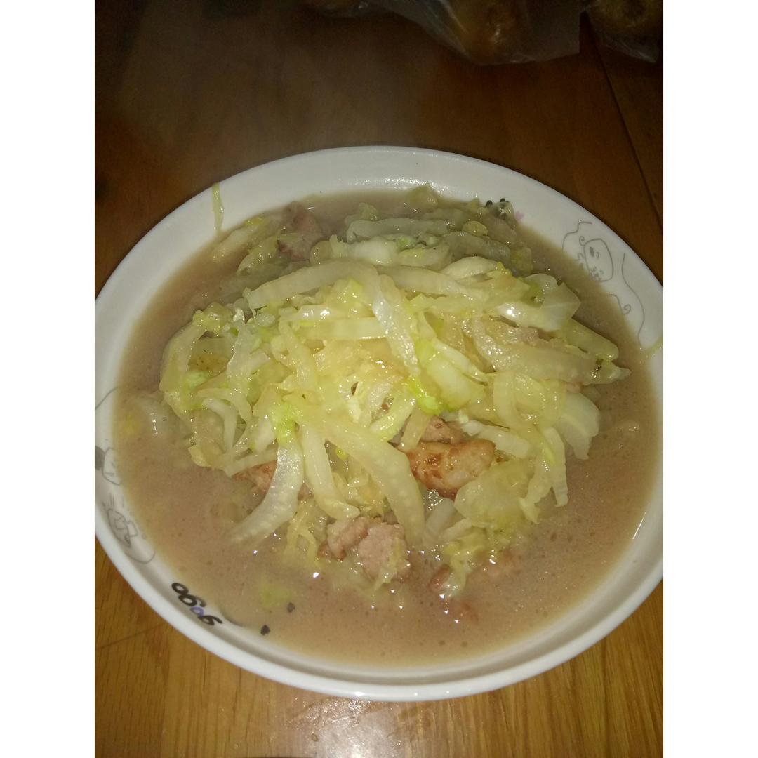 大白菜炒肉片
