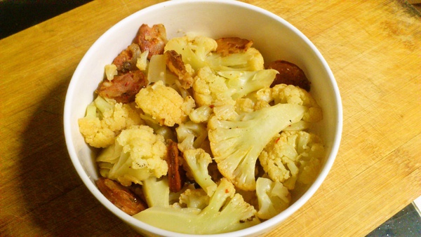 菜花炒肉片