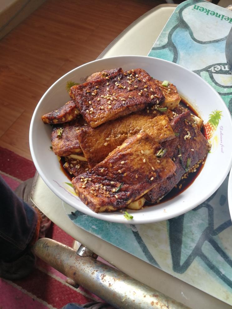 比烧烤摊还好吃的孜然烤豆腐