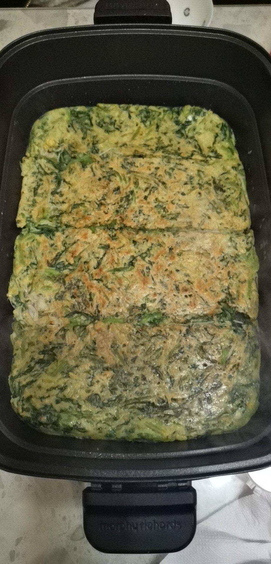 茼蒿鸡蛋饼