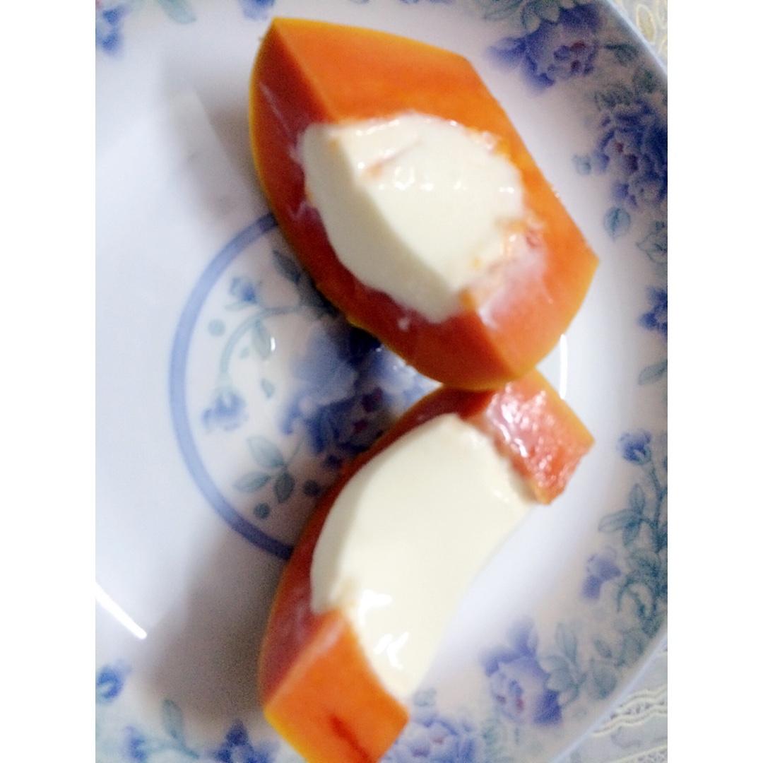 木瓜牛奶冻