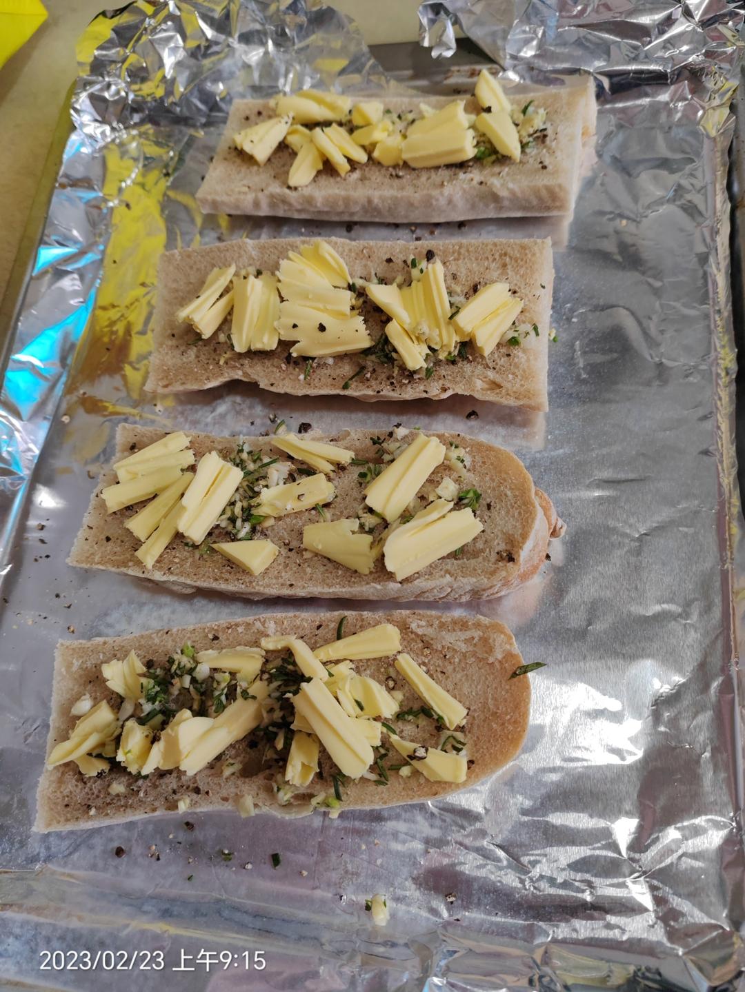 蒜香法棍面包片