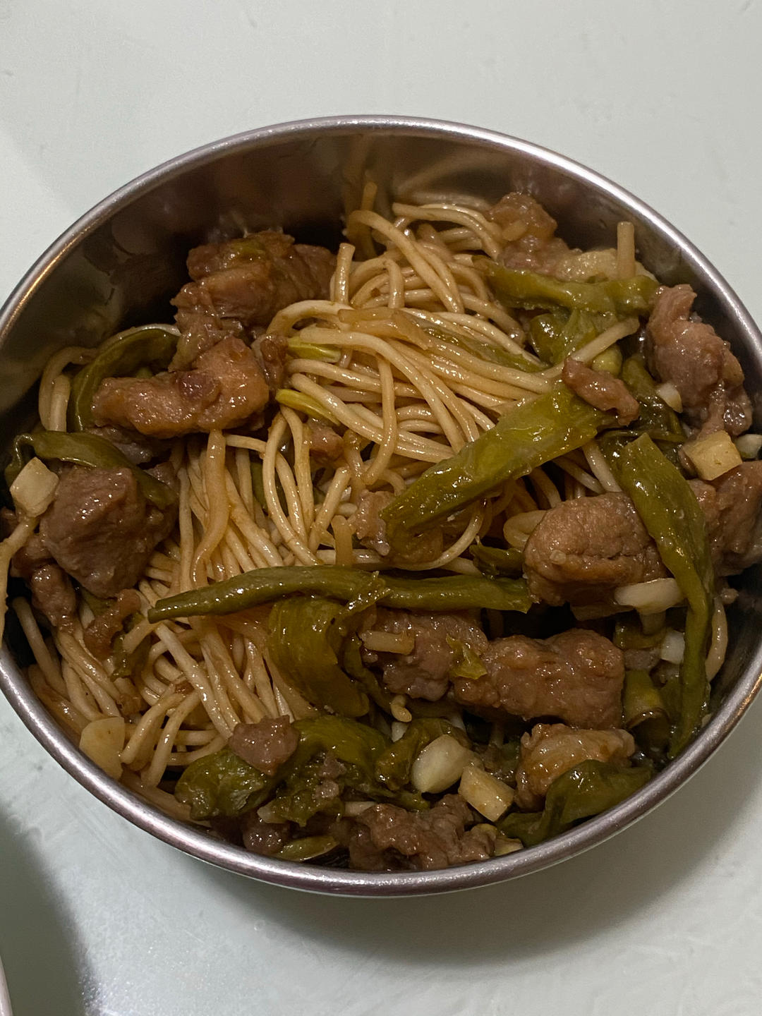 地道老北京扁豆焖面 豆角焖面 太好吃小心吃撑哦