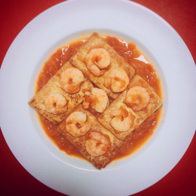 鲜虾番茄豆腐