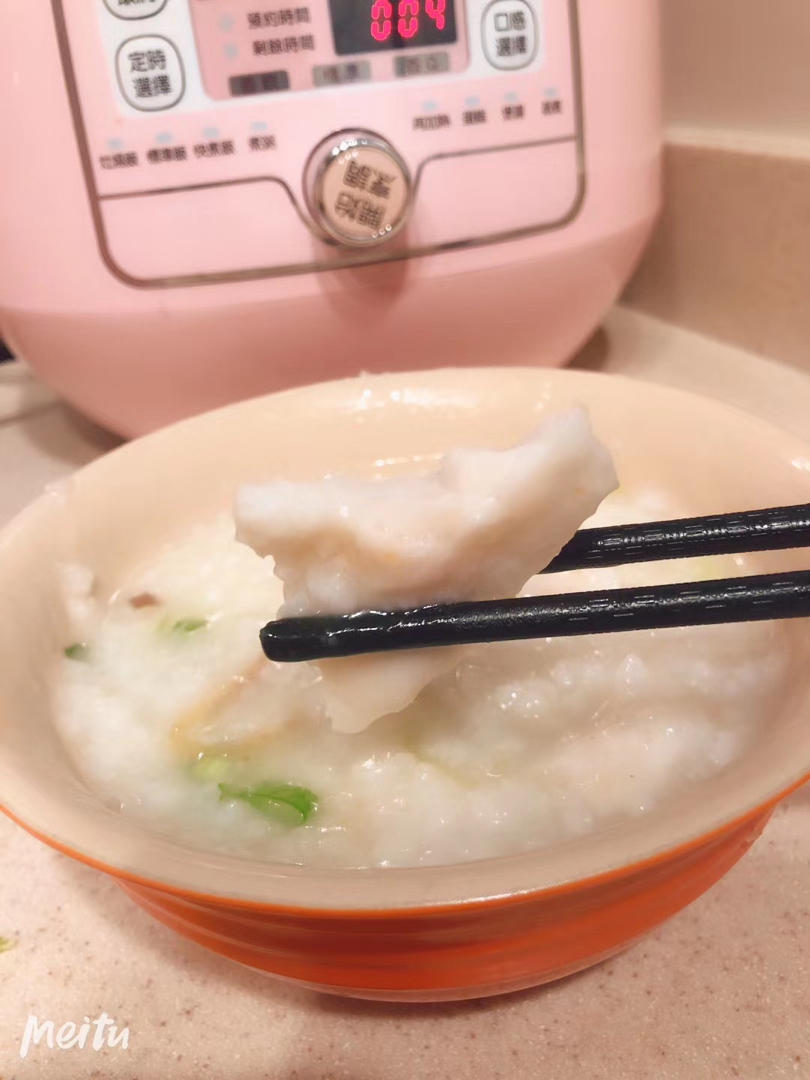 生菜鱼片粥