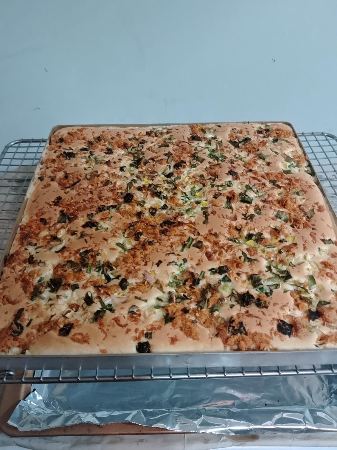 香葱海苔肉松芝麻蛋糕卷