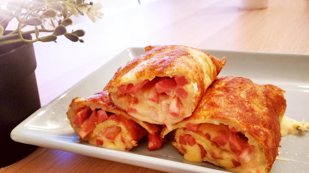 火腿鸡蛋卷饼