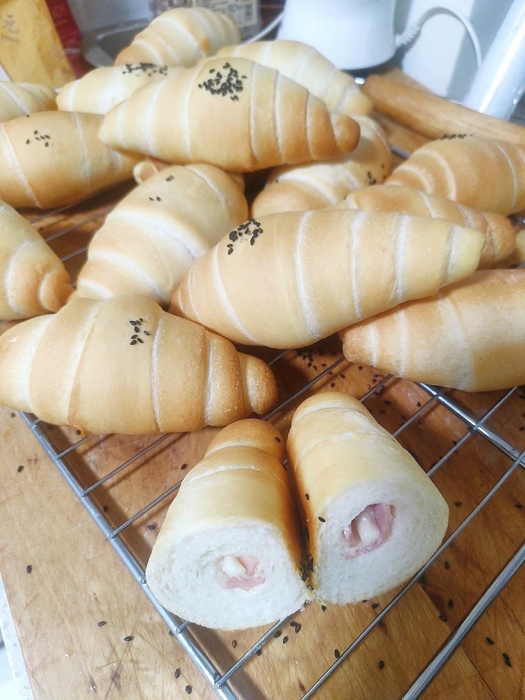 风干火腿🥓海盐卷（咸香好吃不腻）