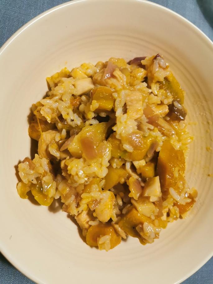 小宝宝爱吃的营养南瓜焖饭