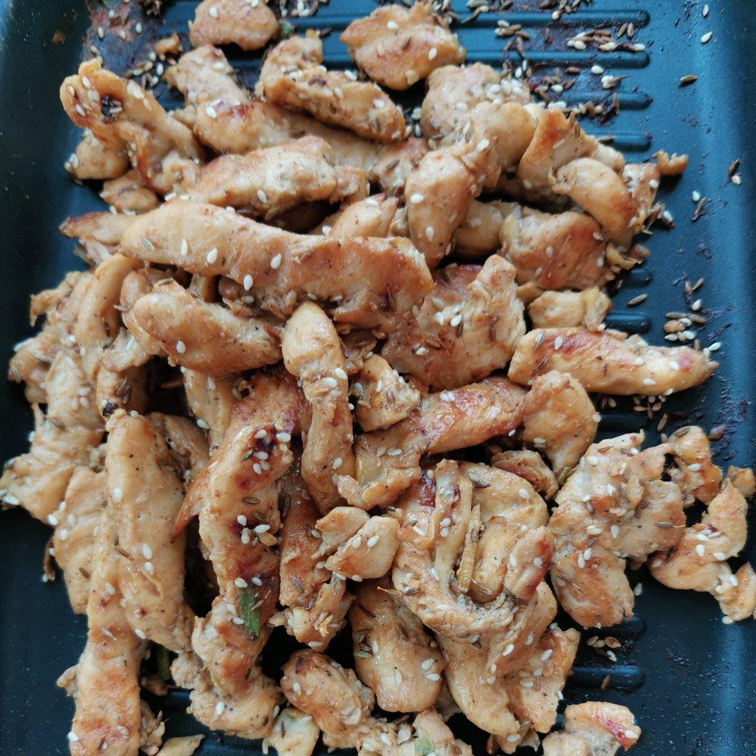 孜然鸡胸肉，低脂低卡好吃无压力。
