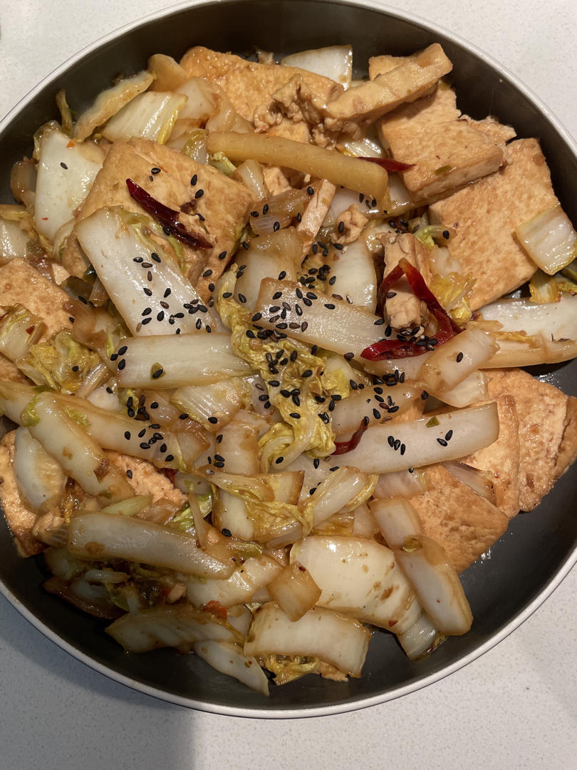 蚝油白菜豆腐