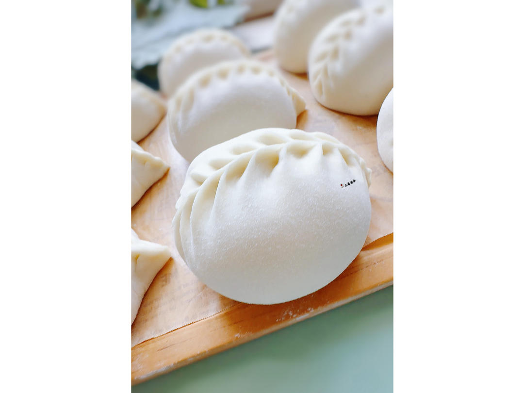 家的味道#发面包子#