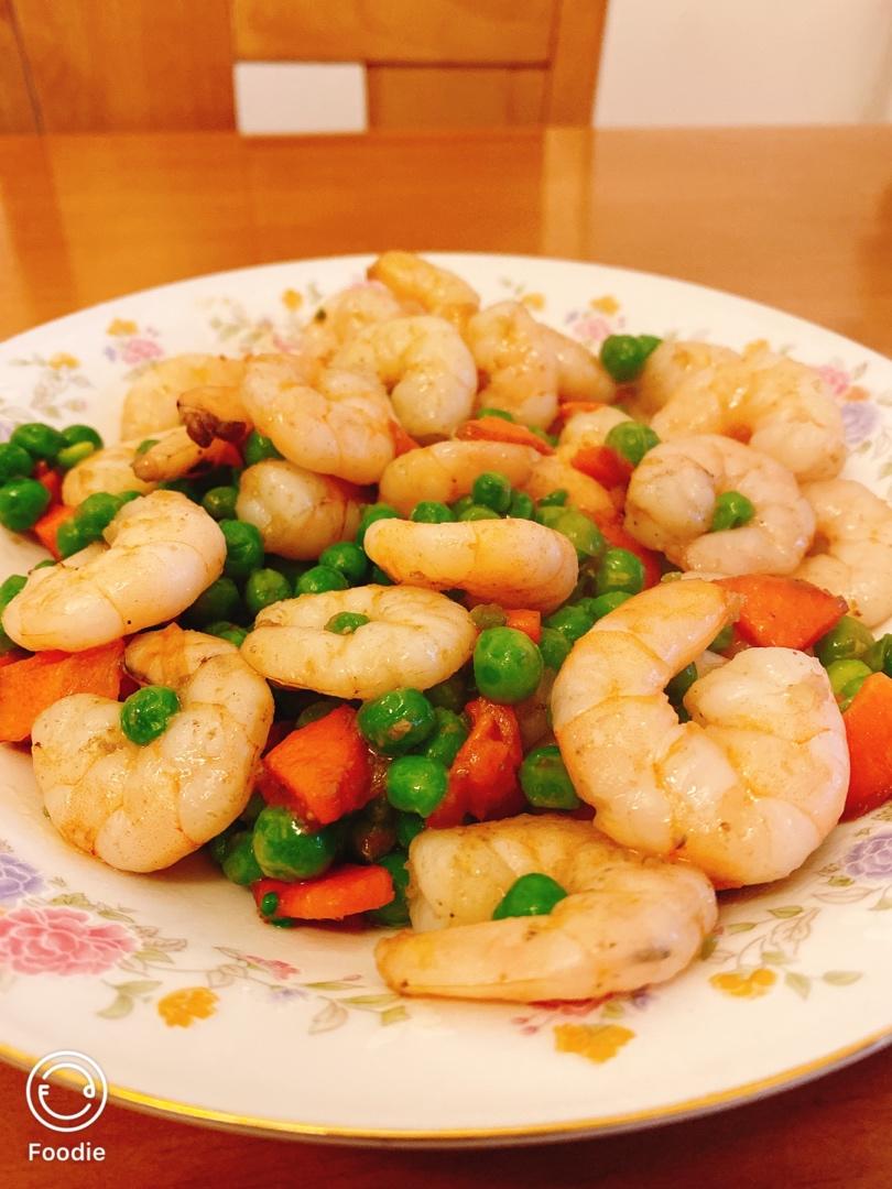 豌豆炒虾仁