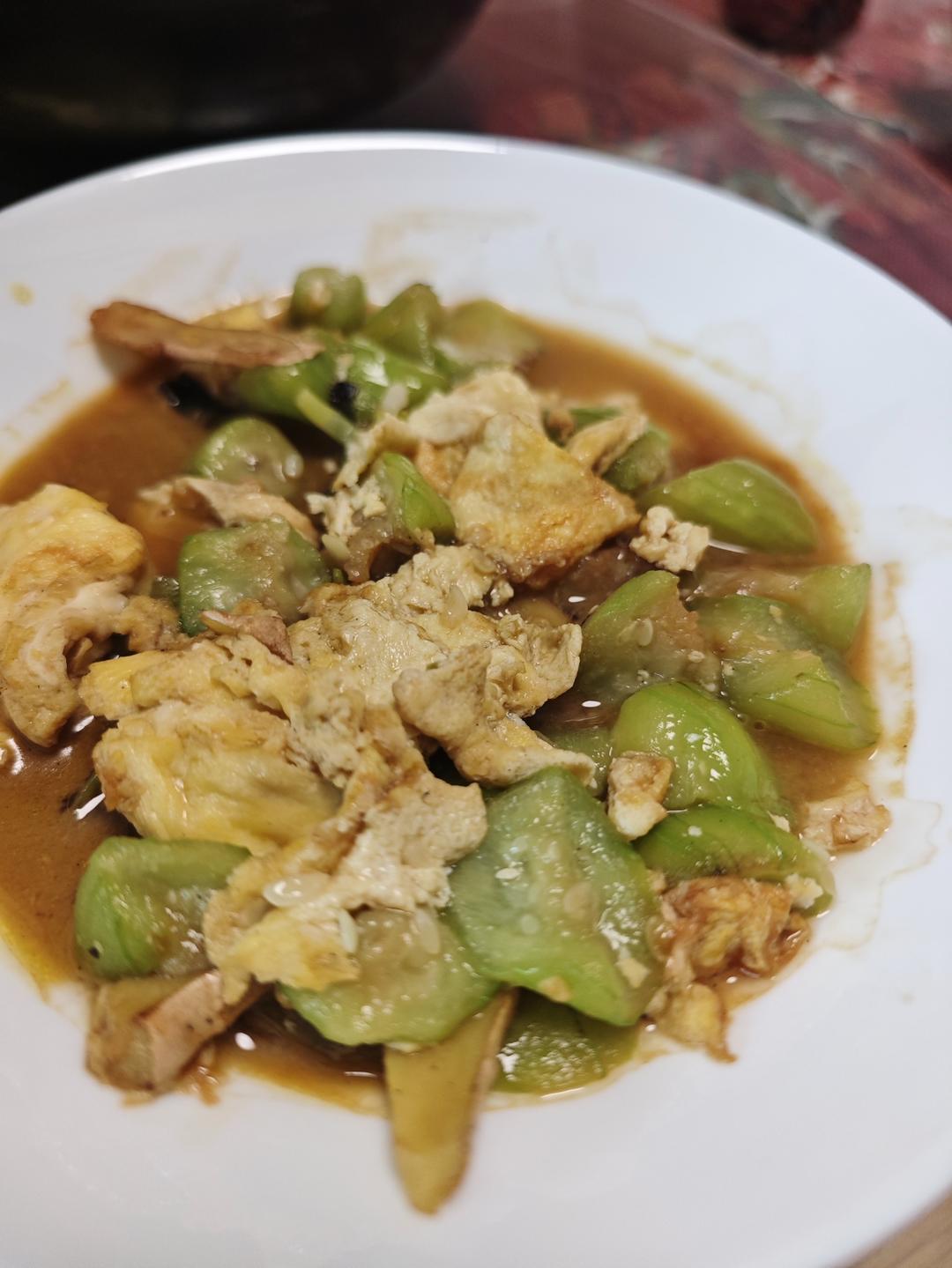 丝瓜炒蛋