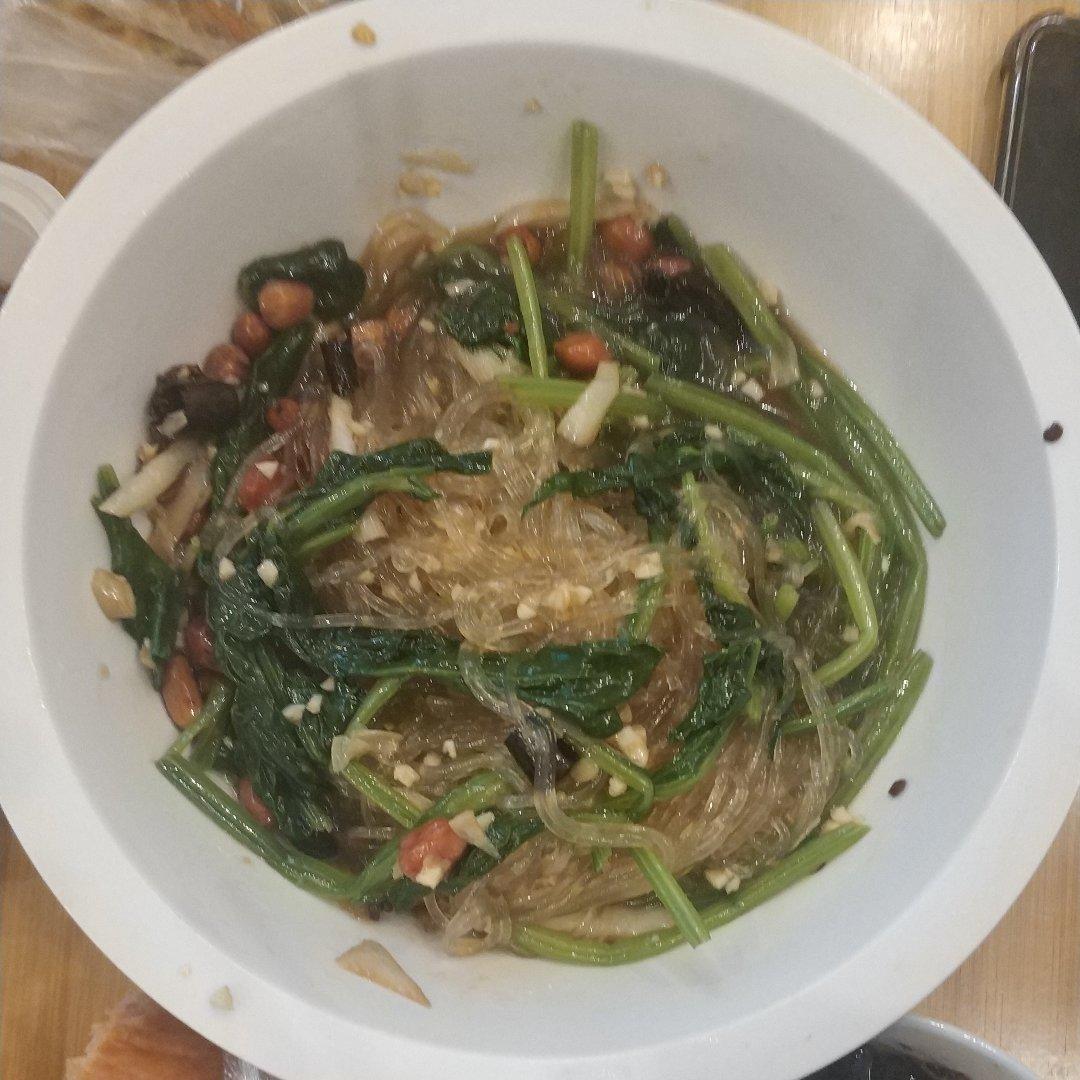 凉拌菠菜粉丝