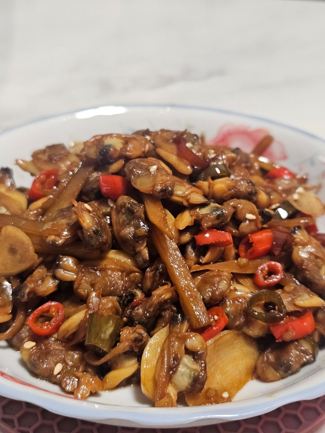 干饭人必吃-麻辣花甲肉（炒鸡下饭的）