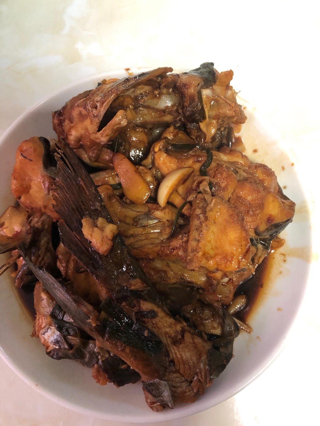 红烧鮰鱼懒人烧法（不用开油锅）味道灵的不得了