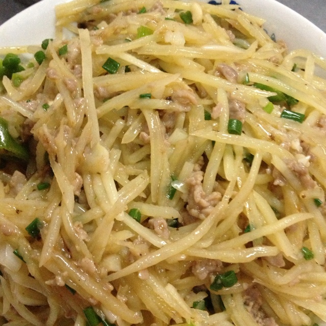 summer236做的肉末青椒土豆丝