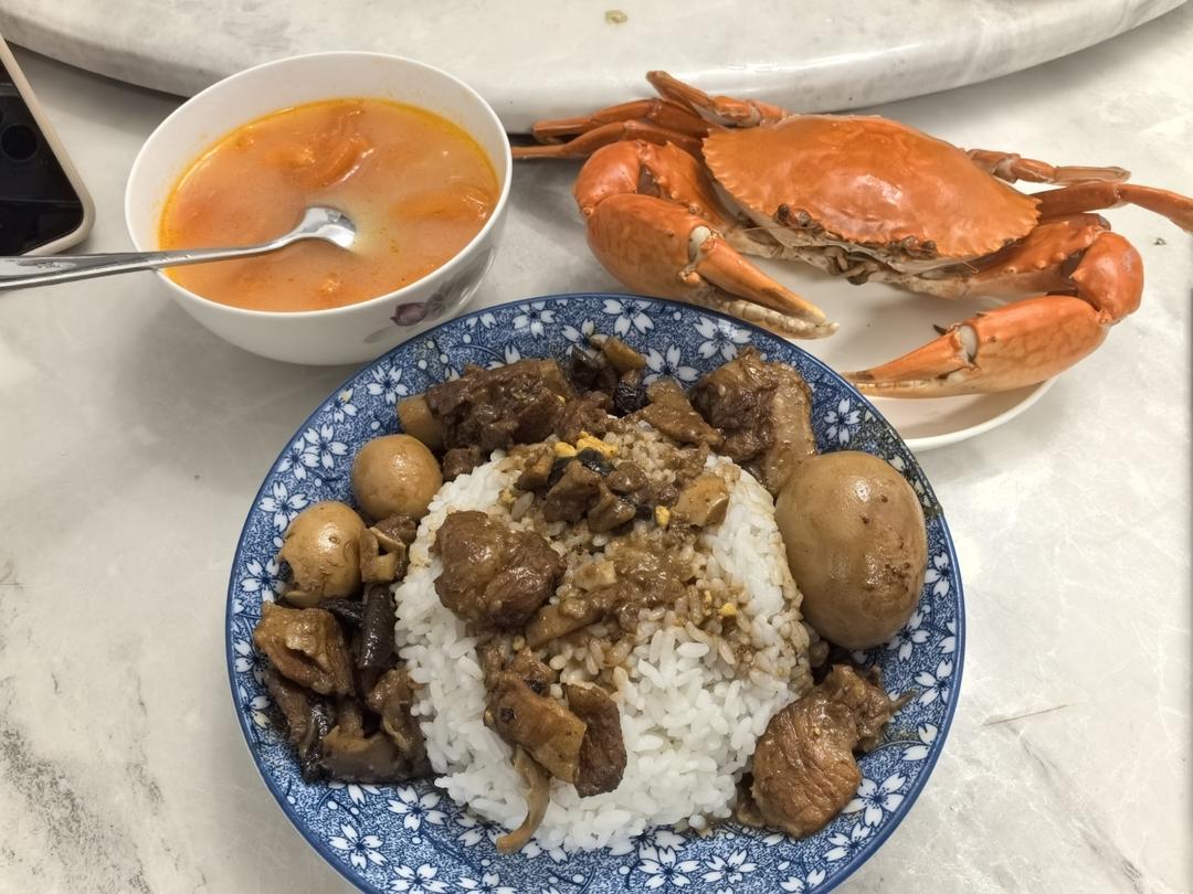 香菇卤肉饭造起来