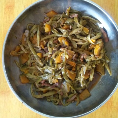 豆角丝炒面瓜