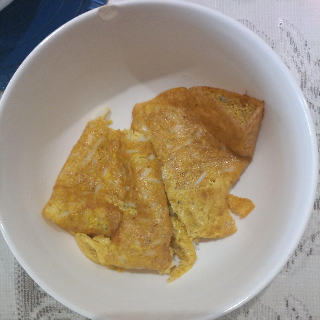 银鱼煎蛋