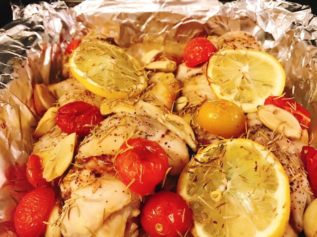 迷迭香柠檬烤鸡腿（或鸡翅）