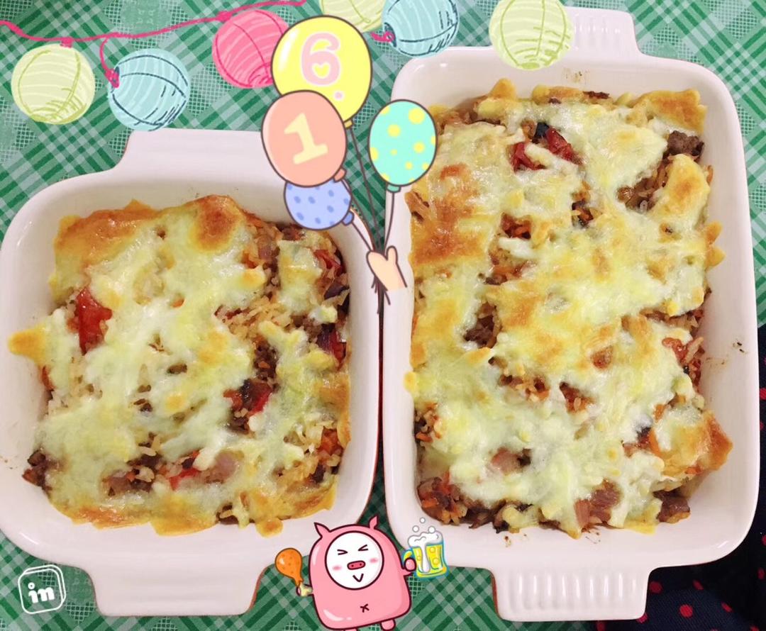 蕃茄肉酱奶酪焗饭