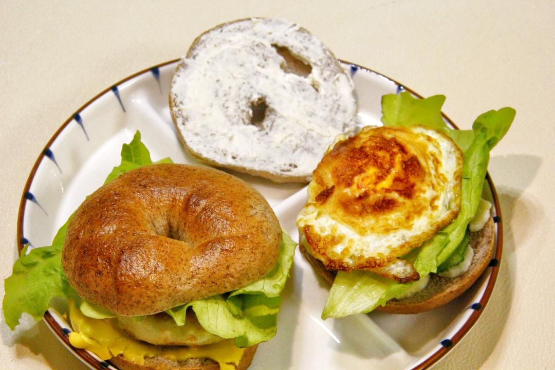 全麦贝果，低糖无油