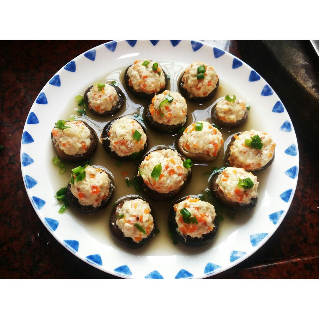 豆腐肉末酿香菇