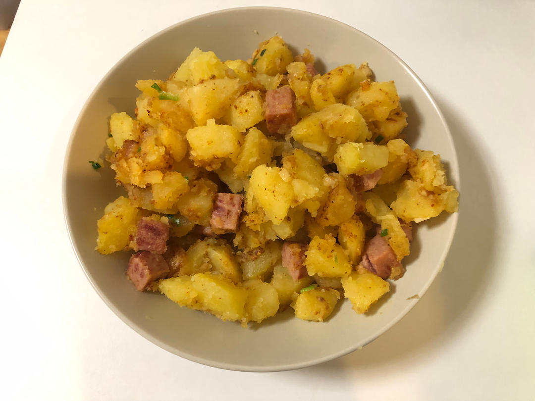 孜然土豆午餐肉