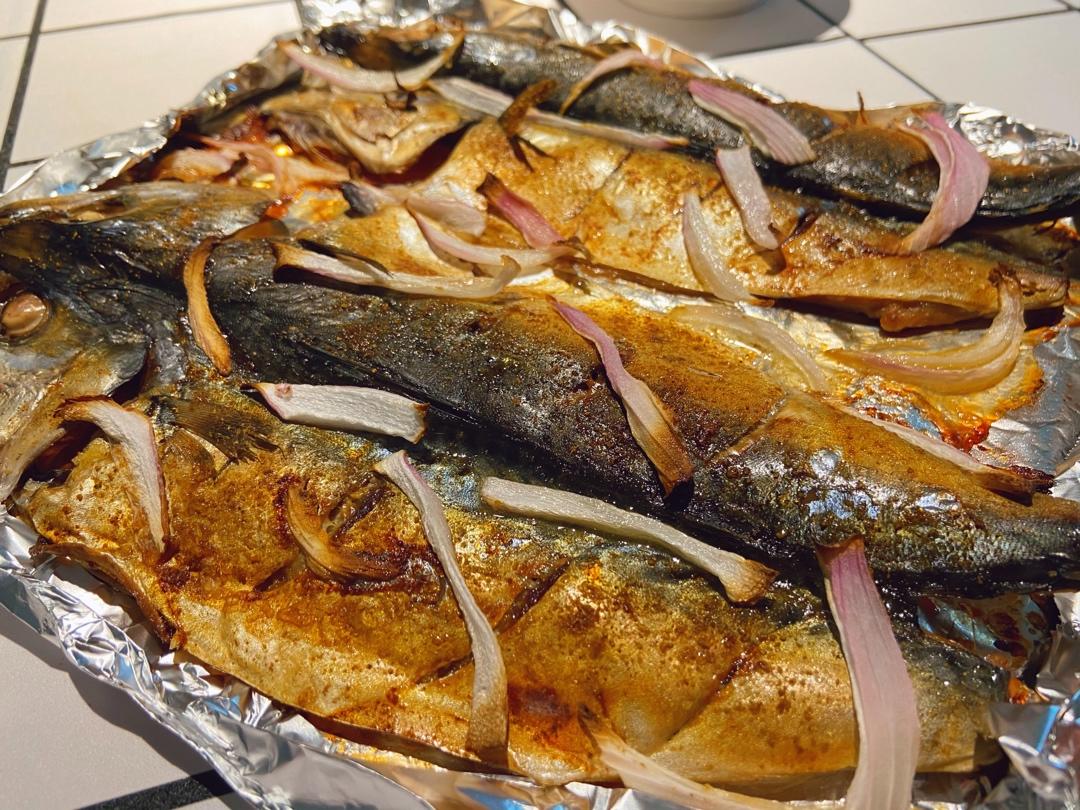 早餐快手菜 — 开片盐烤青占鱼