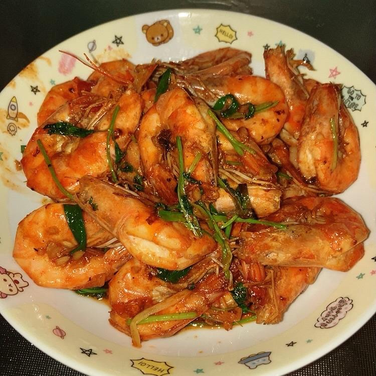 蒜香炒虾🦐