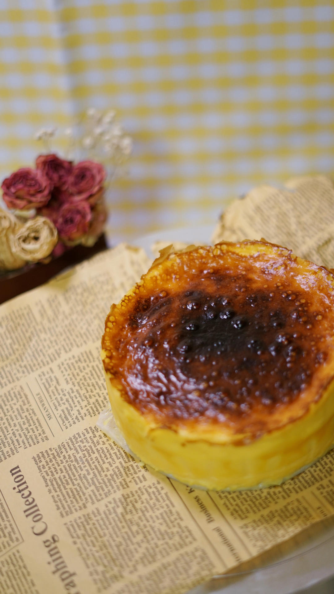 网红巴斯克焦烤蛋糕（红薯版本）