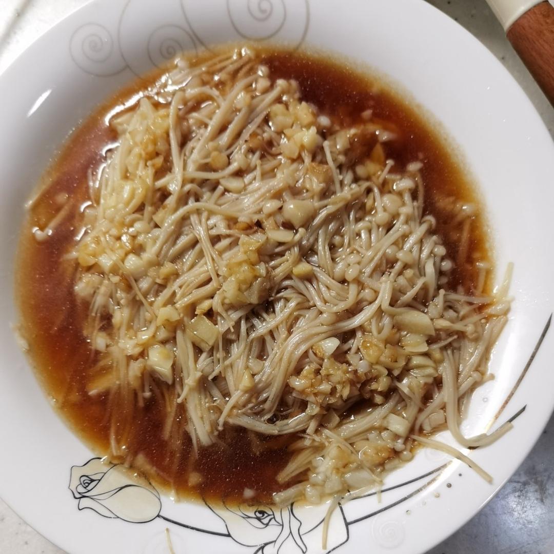 蒜蓉金针菇—健康低脂家常菜