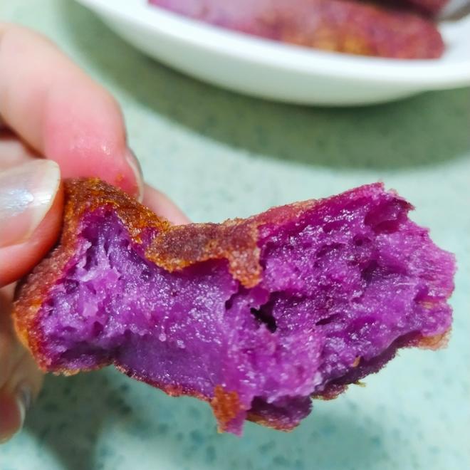 紫薯饼（糯米粉）的做法