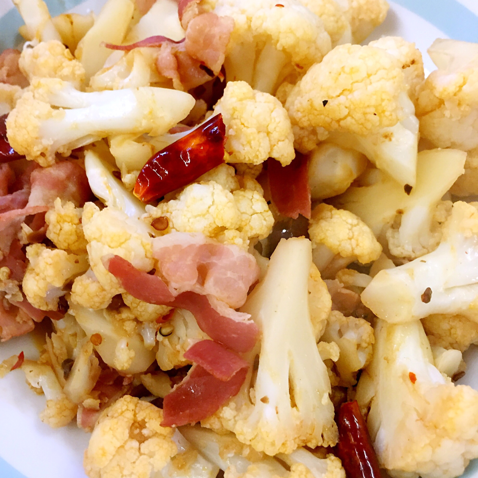 老丁的私房菜-干锅花菜