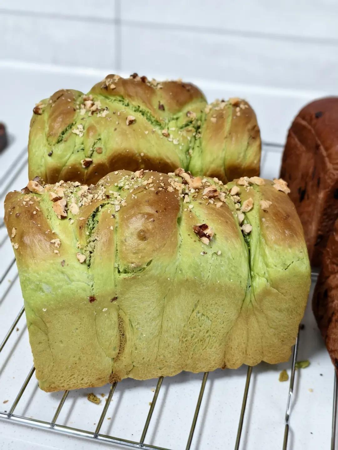 双倍浓郁超开心奶酥吐司|开心果奶酥|香爆了